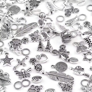 SỈ - 100 mặt vòng charm giả bạc, charm kim loại siêu xinh mẫu ngẫu nhiên