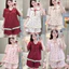 Bộ Đồ Ngủ Nữ JUSOKA Pijama Cổ Sen Vạt Ren Trắng Chất Đũi Hàn Siêu Xinh DU01 Nhiều Họa Tiết Dễ Thương