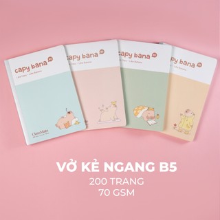 Combo 5/10 Vở Kẻ Ngang Classmate  Bankmee, Vangogh, Happy Day 200 Trang, Giấy Mịn Ăn Mực Cho Học Sinh, Sinh Viên