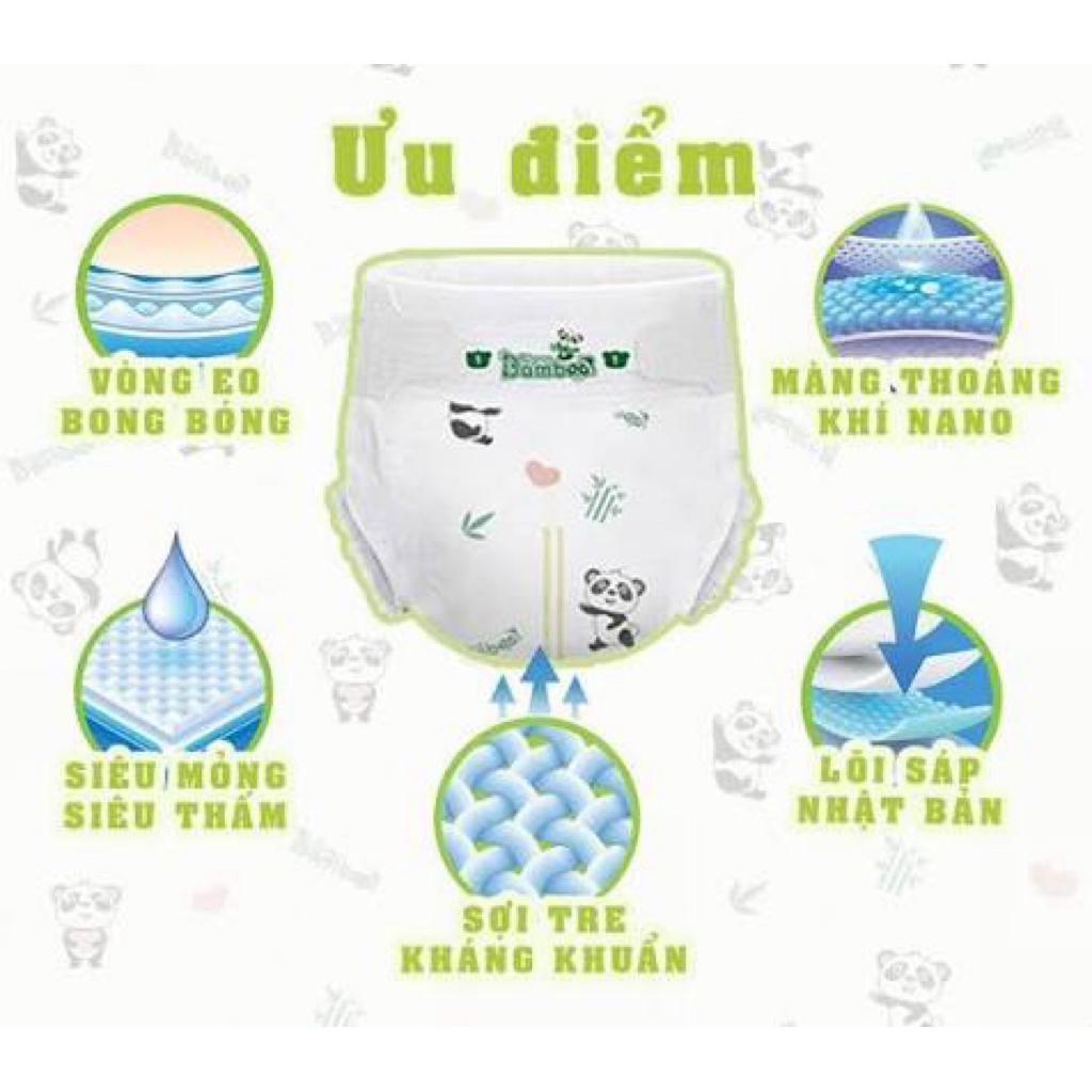 (COMBO 10 Miếng) Miếng Dùng Thử BAMBOO PRO Đủ Size Khô Thoáng - Thấm Hút