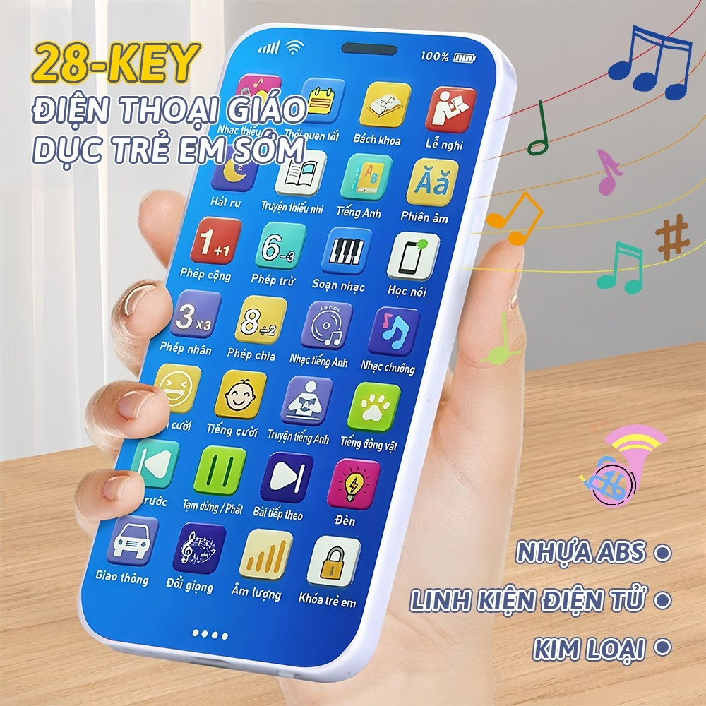 Đồ chơi Ipad, Điện thoại trò chơi thông minh cho bé - hỗ trợ học tập, giáo dục từ sớm TIẾNG VIỆT