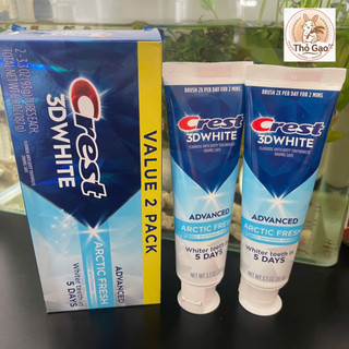 Kem đánh răng Crest 3D White Advanced Arctic Fresh (xanh dương) (93g)
