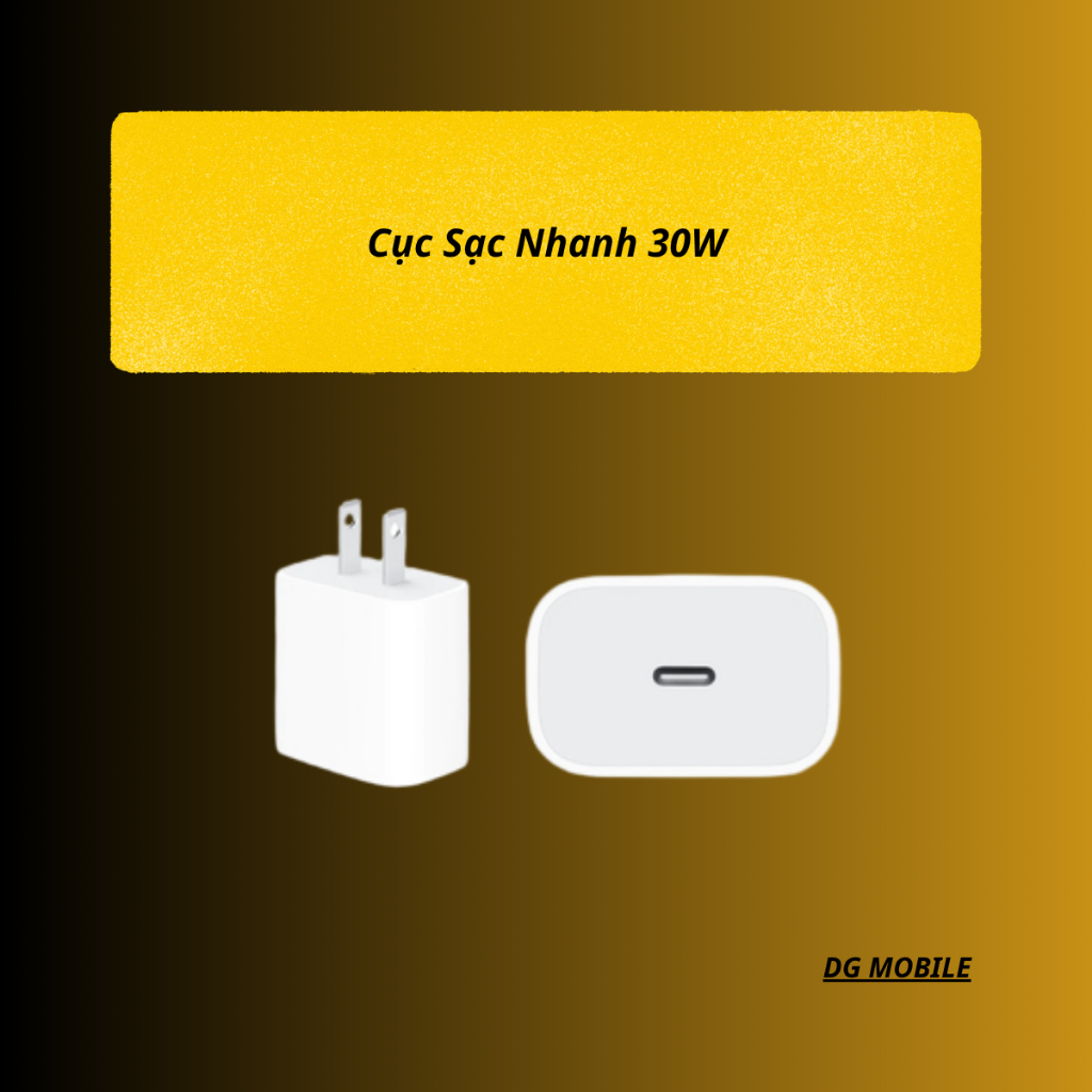 Bộ Sạc Nhanh PD 30W Cho iPhone | Sạc Siêu Tốc, An Toàn, Tương Thích iPhone 8-15-17