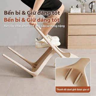 Ghế Ăn Nhựa Bắc Âu, Ghế Cafe, Chắc Chắn, Nhiều Màu, Hợp Nhà Hàng, Quán Cà Phê, Dễ Phối Nội Thất