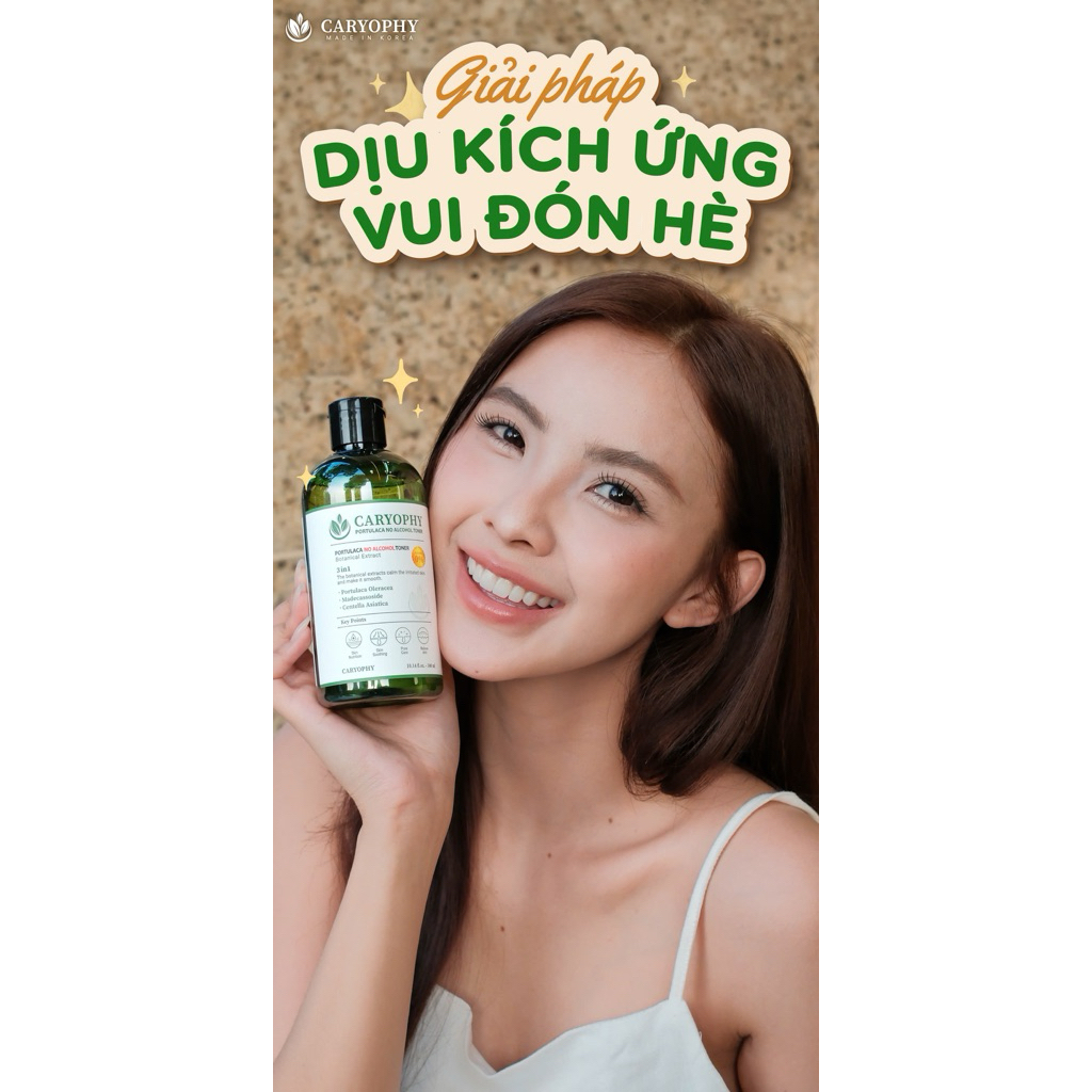 Nước hoa hồng Caryophy Portulaca Toner - 300ml