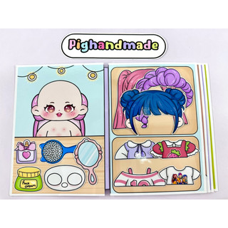 Đồ chơi sách trò chơi Kpop thợ săn quỷ, 6 trò chơi hấp dẫn, búp bê giấy Pighandmade