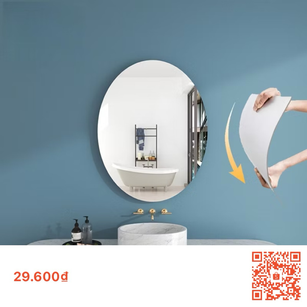 🪞 Gương Bâgu Dục Dán Tường – Nhẹ, Bền, Sang Trọng Cho Mọi Không Gian
