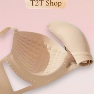 [TĂNG SIZE] Áo lót nữ MASSAGE T2T áo su thoáng khí đệm mỏng nâng ngực tạo khe viền lưới chống xệ cup chữ V