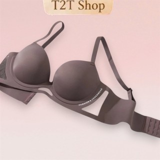 [TĂNG SIZE] Áo lót nữ MASSAGE T2T áo su thoáng khí đệm mỏng nâng ngực tạo khe viền lưới chống xệ cup chữ V