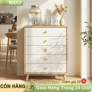 Nido Tủ Ngăn Kéo Tủ Decor 5 Hộc Cho Quầy Cafe Tự Phục Vụ Nhỏ Gọn Hiện Đại Sang Trọng