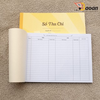 Sổ Thu Chi A4 khổ đứng / Sổ Thu Chi A4 khổ ngang ++++