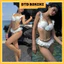 Bikini DTD hai mảnh thiết kế hoa 3D, viền bèo retro ngọt ngào sexy cho phụ nữ đi nghỉ biển