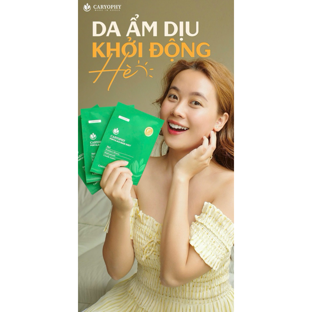 Mặt nạ Caryophy Portulaca Mask Sheet - 22g