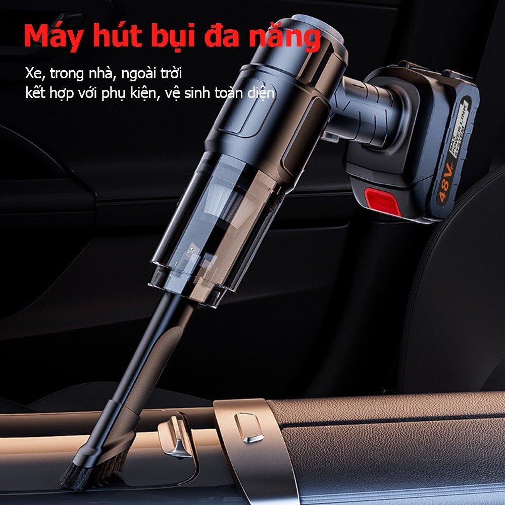 Máy Hút Bụi Cầm Tay Chạy Pin MaKiTa Công Suất Lớn, Máy Hút Bụi Chạy Pin Chân Phổ Thông M21, Tiện Lợi, Dễ Sử Dụng