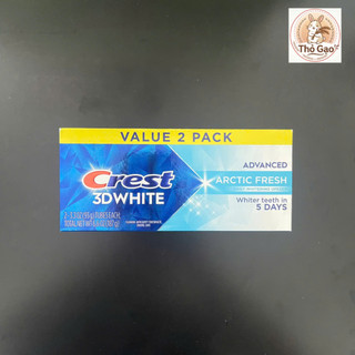 Kem đánh răng Crest 3D White Advanced Arctic Fresh (xanh dương) (93g)