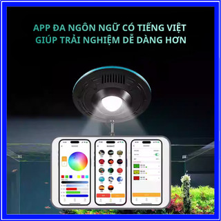 Đèn UFO LangZu LZ-800 Chỉnh APP, Chỉnh Màu 4 Luồng WRGB Kết Hợp 14 Chế Độ, Led Vệ Tinh Cao Cấp