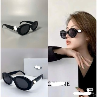 [ MUA 1 TẶNG 1 PHỤ KIỆN ] Kính Râm Gọng Tròn, Kính Râm Thời Trang Hàn Quốc Unisex, Tròng Đen Chống Nắng UV, Kính Lisa