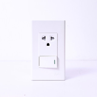 Mặt đôi 1 ổ cắm 1 công tắc 2 chấu, 3 chấu TPE, chính hãng - thietbidienelec68
