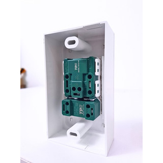 Mặt đôi 1 ổ cắm 1 công tắc 2 chấu, 3 chấu TPE, chính hãng - thietbidienelec68