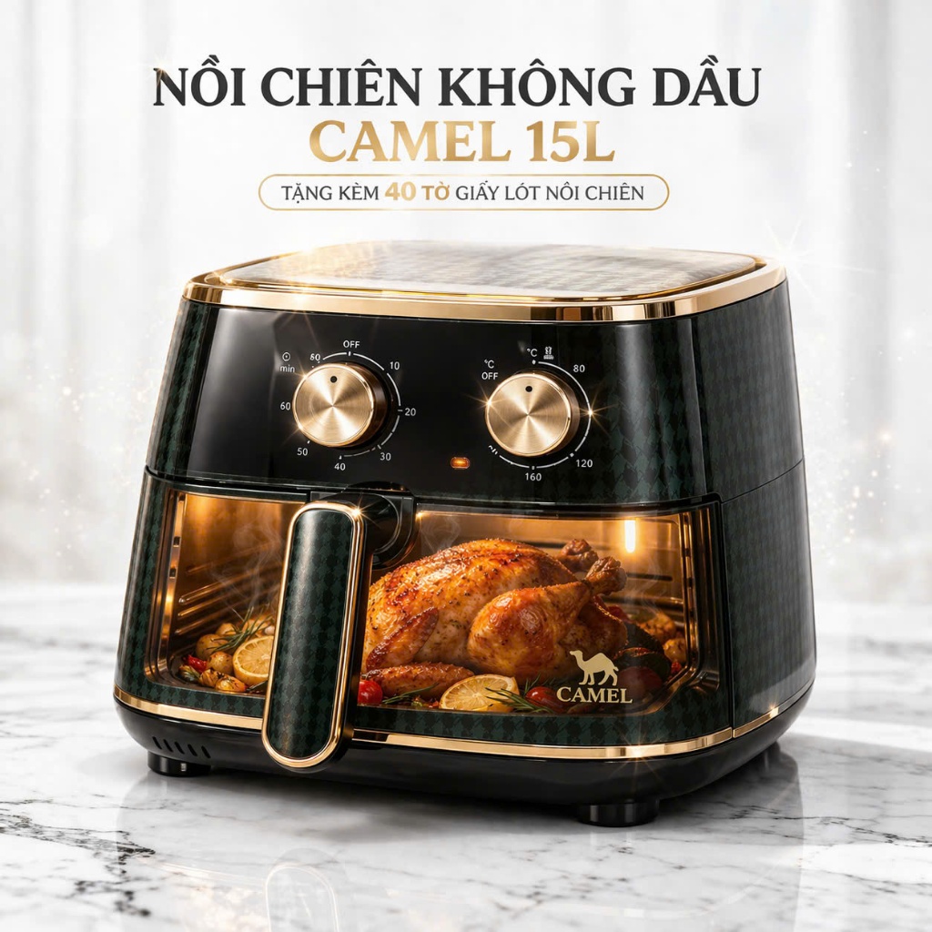 Nồi Chiên Không Dầu Camel: Người Bạn Đồng Hành Cho Bếp Nhà Mới
