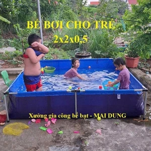 Bể bơi cho các bé mùa hè, hồ bạc cho trẻ em