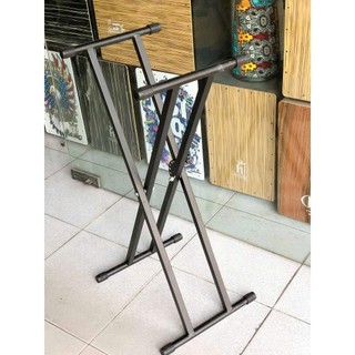 Chân Đàn Organ Chữ X Đôi Cao Cấp - Khung Sắt Dày Chịu Lực Tốt, Có Chốt Điều Chỉnh Độ - Hầng Cao Cấp