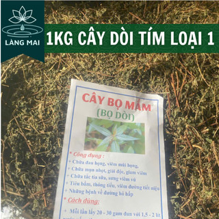[ 1kg ] Trà Cây dòi tím, cây bọ mắm khô, thơm, sạch, hỗ trợ giảm đau họng, ho, tiêu đờm, bổ phế.