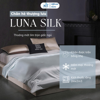 Chăn hè lụa băng Luna Silk Cao Cấp M2T BEDDING chần bông kích thước 2mx2m3 - Mềm Mại, Mịn Màng