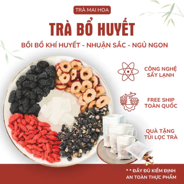 Trà Táo Đỏ Kỷ Tử Mai Hoa - Thảo Mộc Bồi Bổ Khí Huyết, Sáng Mắt, Tăng Cường Thể Lực, Da Đẹp, Hồng Hào