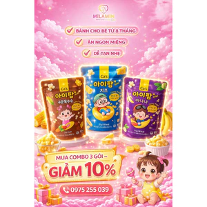 🌿Bánh gạo ăn dặm Yammy Pop Hàn Quốc- MILAMIN STORE