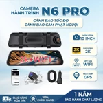 Camera Hành Trình Ô Tô N6 PRO Gắn Gương | 2K | Cảnh Báo Tốc Độ & Giao Thông | GPS | Kết Nối Điện Thoại | Bảo Hành 12T — ảnh 1