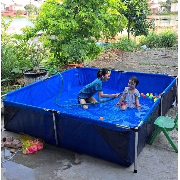 Bể bạt nuôi ốc ếch cá lươn, bể bơi cho tre ,khung phi 27