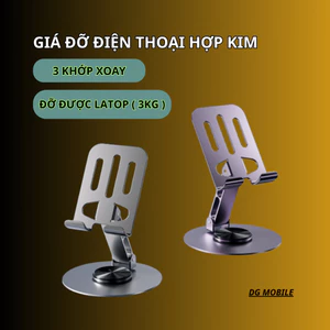 Giá Đỡ Điện Thoại Đa Năng Hợp Kim – Xoay 360°, Gập Gọn, Dùng Cho iPhone/iPad