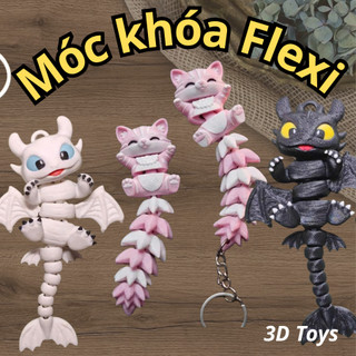 Móc khóa mô hình nhiều mẫu, dễ thương, có khớp chuyển động, thích hợp treo balo, quà tặng 3D TOYS