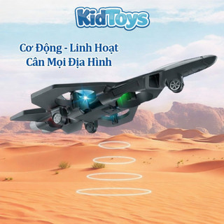 Máy bay điều khiển từ xa 2in1 KidToys – bay đêm đèn LED lung linh cho bé
