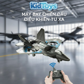 Máy bay điều khiển từ xa 2in1 KidToys – bay đêm đèn LED lung linh cho bé