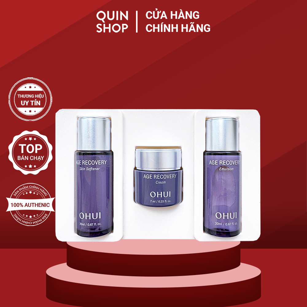 HÀNG CÔNG TY] Set 3 Món Giảm Nhăn, Ngừa Lão Hóa Ohui Age Recovery