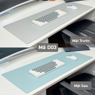 DeskPad Da PU 2 Mặt Cỡ Lớn Kích Thước 40x60cm  - Chống Nước - Chống Trầy - Dễ Vệ Sinh