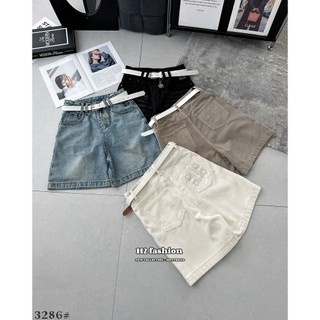 Quần Ngố Jean Nữ Cạp Cao Kèm Đai Basic QCCC Cao Cấp