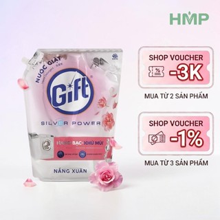 Nước giặt Gift khử mùi nhiều mùi hương túi 3.6kg