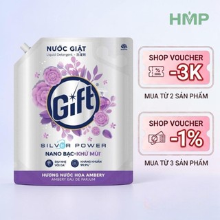 Nước giặt Gift khử mùi nhiều mùi hương túi 3.6kg