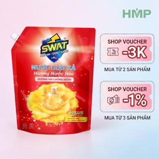 Nước  Giặt Xả SWAT 3.5KG Giặt  Sạch & Thơm Lâu Suốt Ngày