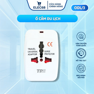 Ổ Cắm Du Lịch TPE ODL/3, Cổng Chuyển Đổi Chấu Cắm Đa Dạng - thietbidienelec68