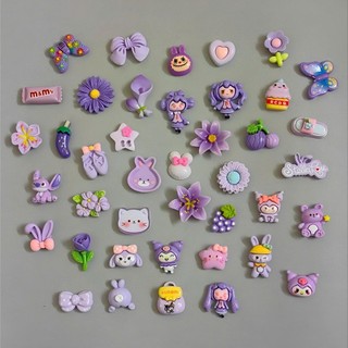 Set charm gắn dép trending theo tone màu- Tone màu vàng siêu đáng yêu