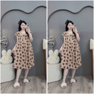 Váy Bầu Lanh Hai Dây Nhiều Hình Xinh - Mát [ MIỄN SHIP ]