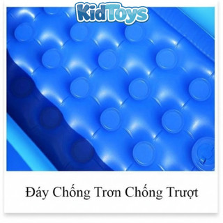 Bể bơi cho bé KidToys 3 tầng đáy 2 lớp chống trượt – phao bơi trong nhà cao cấp