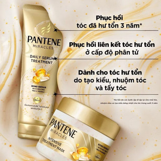 Kem xả Serum/Kem Xả Serum Pantene Miracles Phục Hồi Liên Kết Tóc