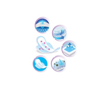 Băng vệ sinh ICOOL Hồng Siêu Thấm 7 miếng 2 trong 1 BVS Mặt Lưới Mát Dịu Có Cánh Khử Mùi Kháng Khuẩn