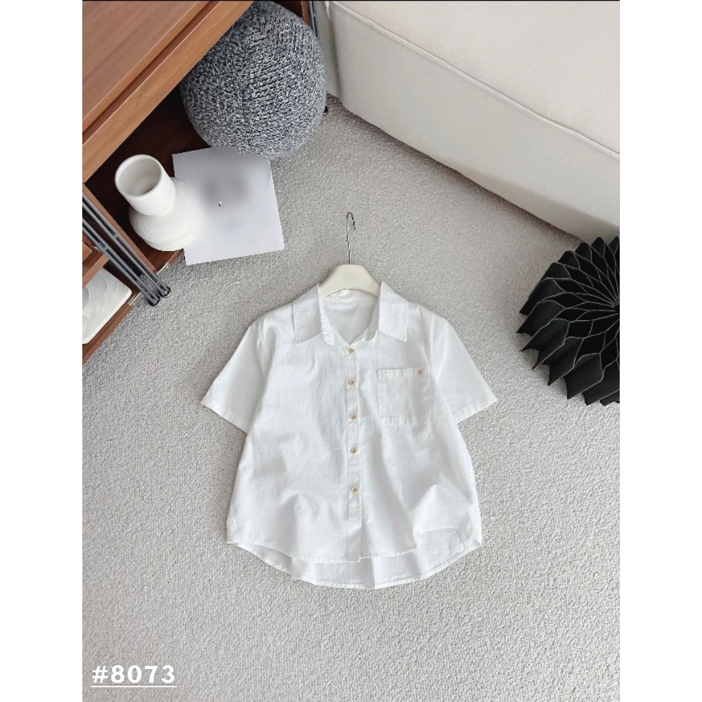 [𝑯𝒂 𝑨𝒏𝒉] Áo Sơ Mi Cộc Túi Khuy QCL1