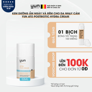 Kem dưỡng ẩm ngày và đêm cho da nhạy cảm YUN ATO Postbiotic Hydra Cream 50ml (ATO-05)